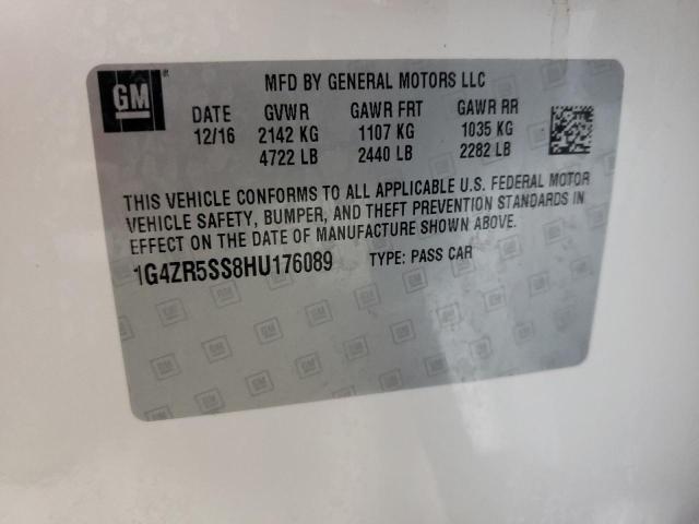 2017 BUICK LACROSSE P 1G4ZR5SS8HU176089