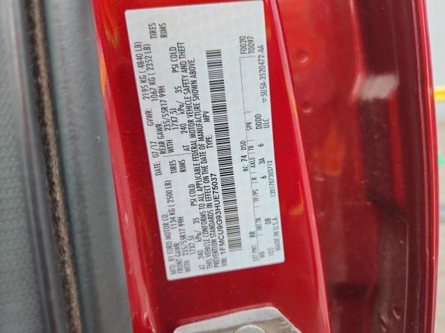 2017 FORD ESCAPE SE 1FMCU9G93HUE75037