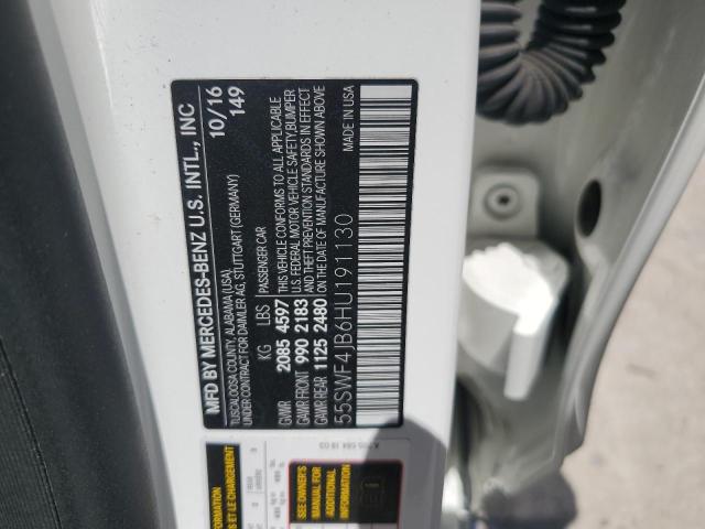 2017 MERCEDES-BENZ C 300 55SWF4JB6HU191130