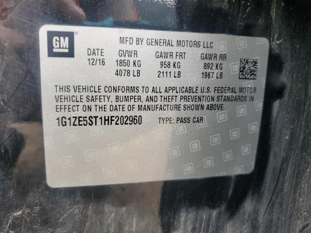2017 CHEVROLET MALIBU LT - 1G1ZE5ST1HF202960