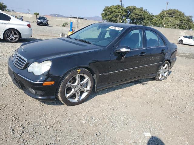 MERCEDES-BENZ C 230 2007 black  gas WDBRF52H67A931417 photo #1