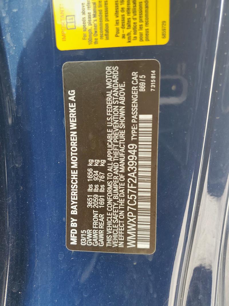 2015 MINI COOPER S WMWXP7C57F2A39949