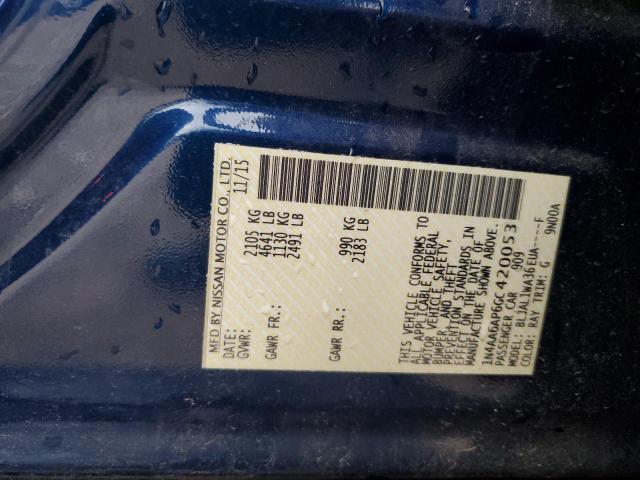 2016 NISSAN MAXIMA 3.5 #3273914796