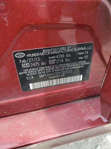 2013 HYUNDAI SONATA GLS - 5NPEB4AC0DH702022