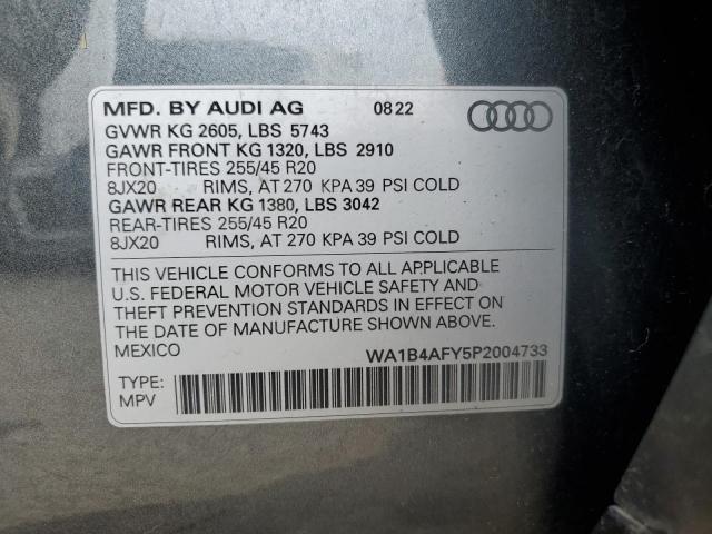 2023 AUDI SQ5 PREMIU WA1B4AFY5P2004733