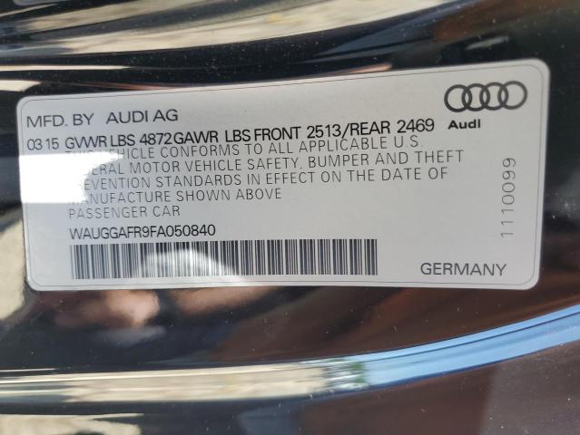 2015 AUDI S5 PREMIUM WAUGGAFR9FA050840