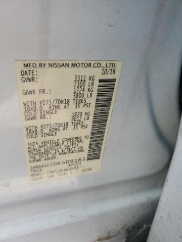 2019 NISSAN TITAN SV 1N6AA1E52KN509165