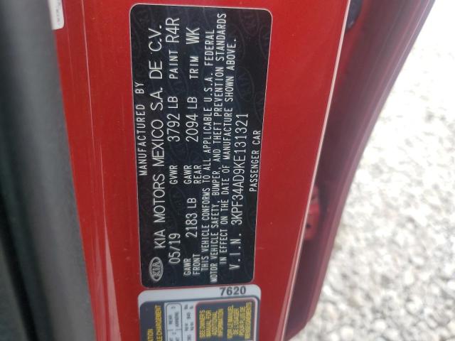 2019 KIA FORTE GT L - 3KPF34AD9KE131321
