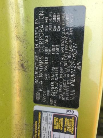 2015 KIA SOUL KNDJN2A27F7751727