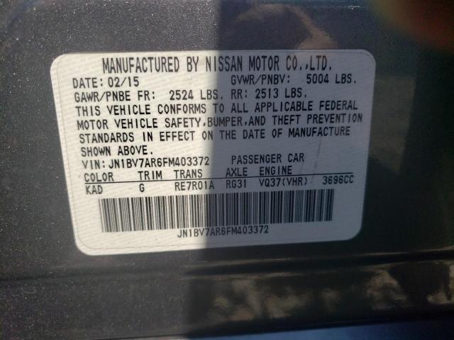 2015 INFINITI Q50 BASE JN1BV7AR6FM403372