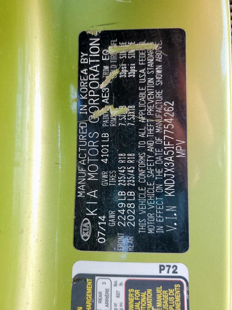 2015 KIA SOUL ! KNDJX3A51F7754262