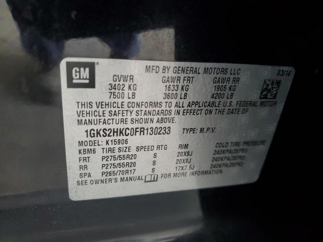 2015 GMC YUKON XL K1500 SLT 1GKS2HKC0FR130233