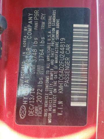 2015 HYUNDAI VELOSTER - KMHTC6AD2FU244819