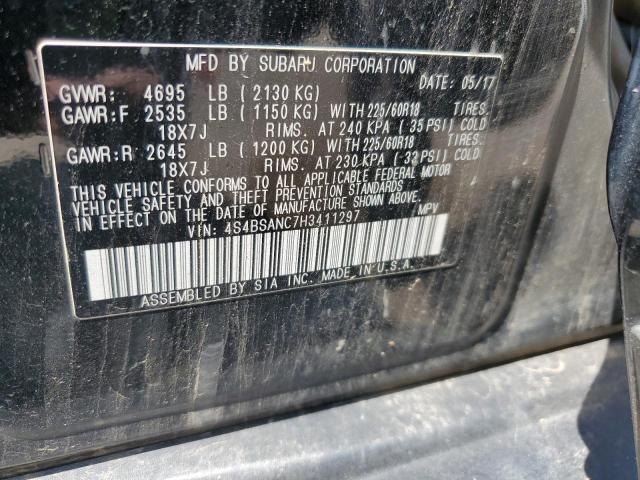 2017 SUBARU OUTBACK 2.5I LIMITED 4S4BSANC7H3411297