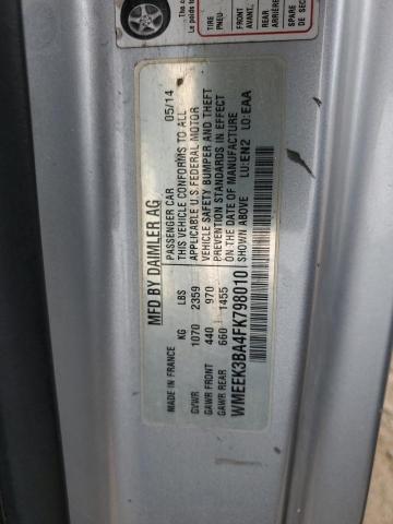 2015 SMART FORTWO PAS WMEEK3BA4FK798010