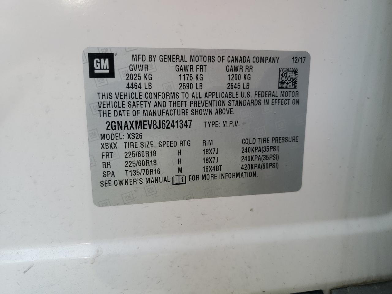 CHEVROLET EQUINOX PREMIER