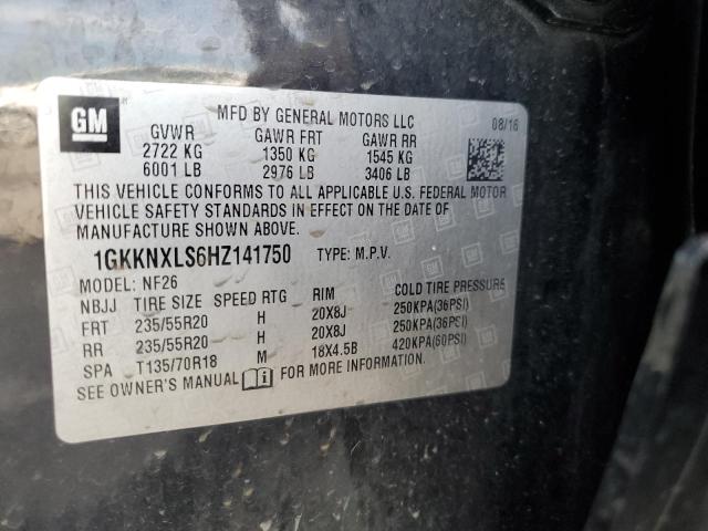 2017 GMC ACADIA DEN 1GKKNXLS6HZ141750