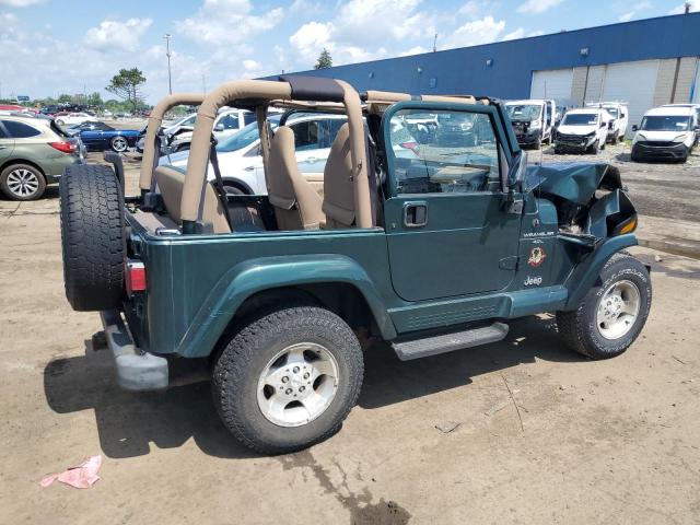 JEEP WRANGLER / 2000 green  gas 1J4FA59S7YP733250 photo #4