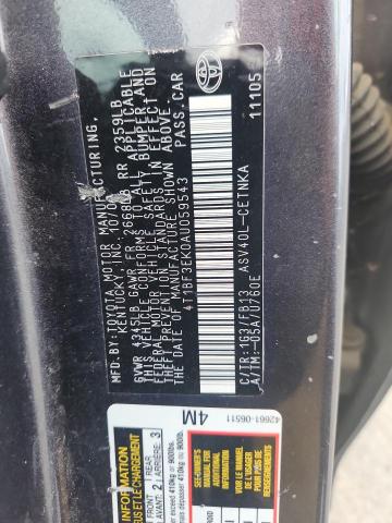 2010 TOYOTA CAMRY BASE - 4T1BF3EK0AU059543