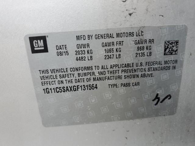 2016 CHEVROLET MALIBU LIM - 1G11C5SAXGF131564