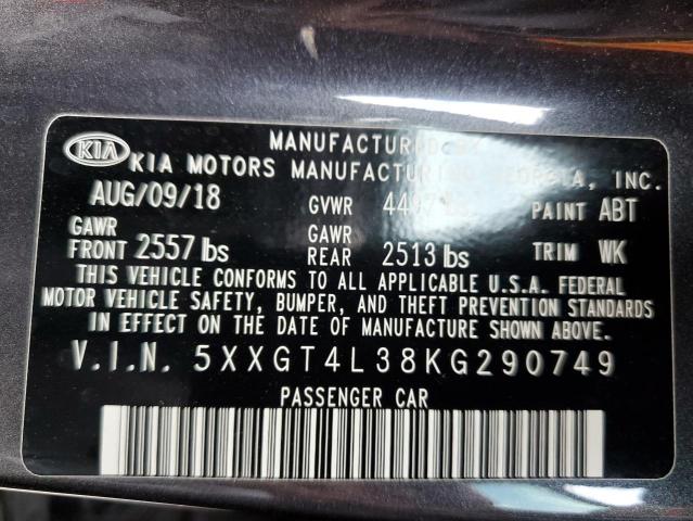 2019 KIA OPTIMA LX 5XXGT4L38KG290749