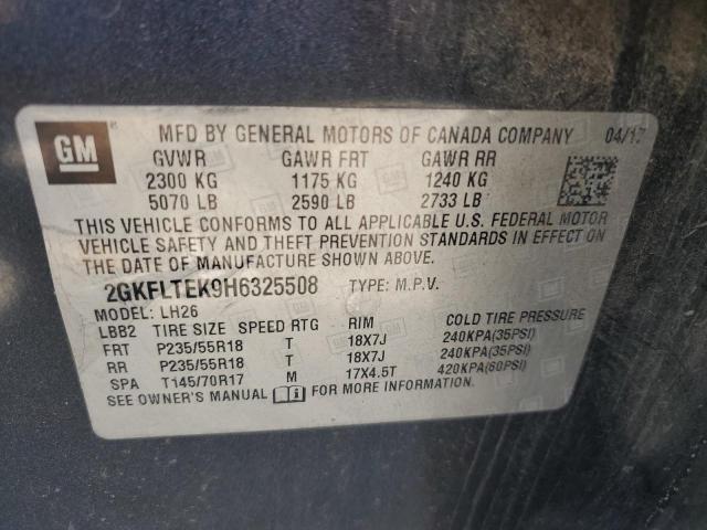 2017 GMC TERRAIN SL 2GKFLTEK9H6325508