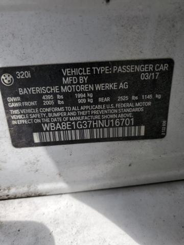 2017 BMW 320 I WBA8E1G37HNU16701