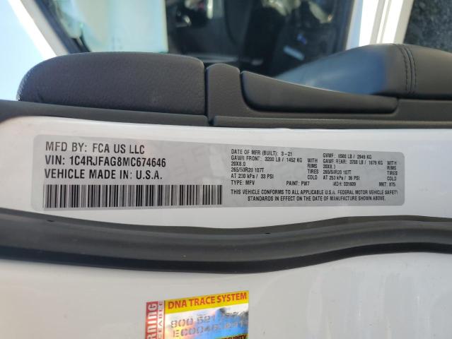 2021 JEEP GRAND CHER 1C4RJFAG8MC674646