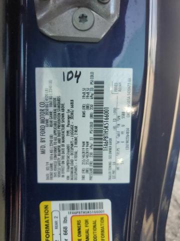 2019 FORD MUSTANG 1FA6P8TH5K5166001