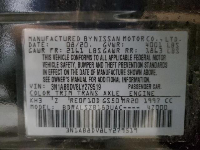 2020 NISSAN SENTRA SR 3N1AB8DV8LY279519