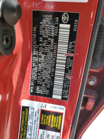 2012 TOYOTA CAMRY BASE - 4T1BF1FK3CU594551