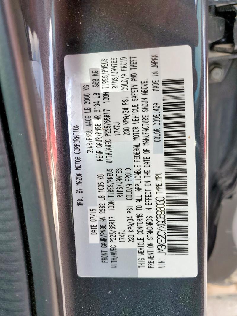 2016 MAZDA CX-5 TOURI JM3KE2CYXG0698030