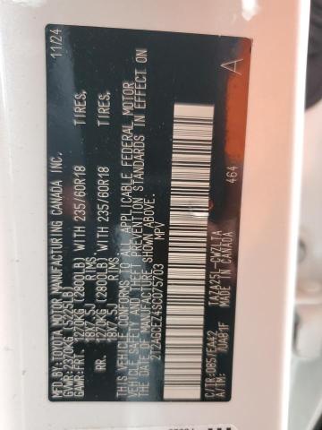 2025 LEXUS NX 350 BAS 2T2AGCEZ4SC075703