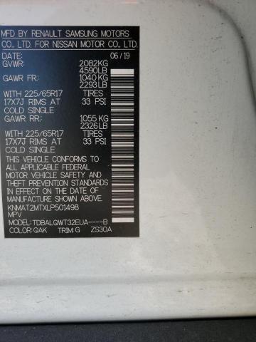 2020 NISSAN ROGUE S - KNMAT2MTXLP501498