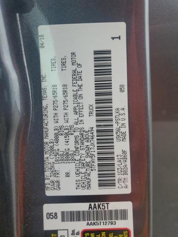 2018 TOYOTA TUNDRA CRE - 5TFHY5F17JX746494