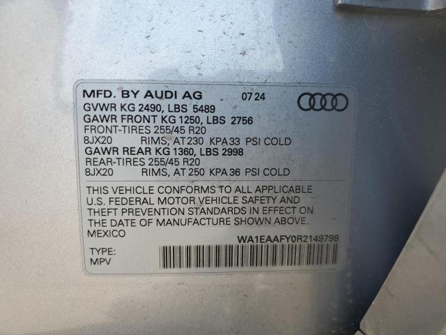 2024 AUDI Q5 PREMIUM - WA1EAAFY0R2149798