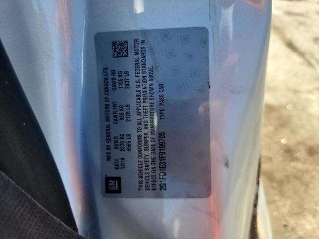 2015 CHEVROLET CAMARO LT 2G1FD1E31F9199705