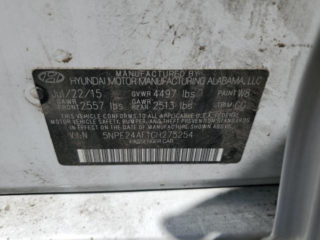 2016 HYUNDAI SONATA SE 5NPE24AF1GH275254