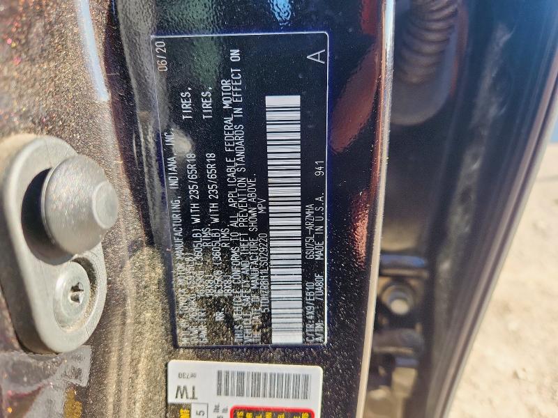 2020 TOYOTA HIGHLANDER 5TDHZRBH1LS029220