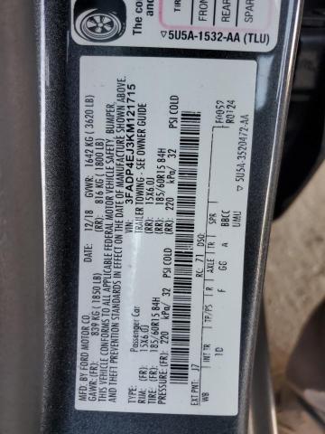 2019 FORD FIESTA SE - 3FADP4EJ3KM121715