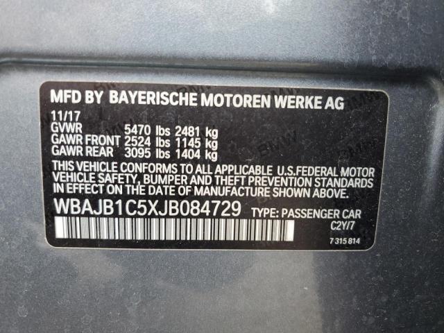 2018 BMW 530XE WBAJB1C5XJB084729