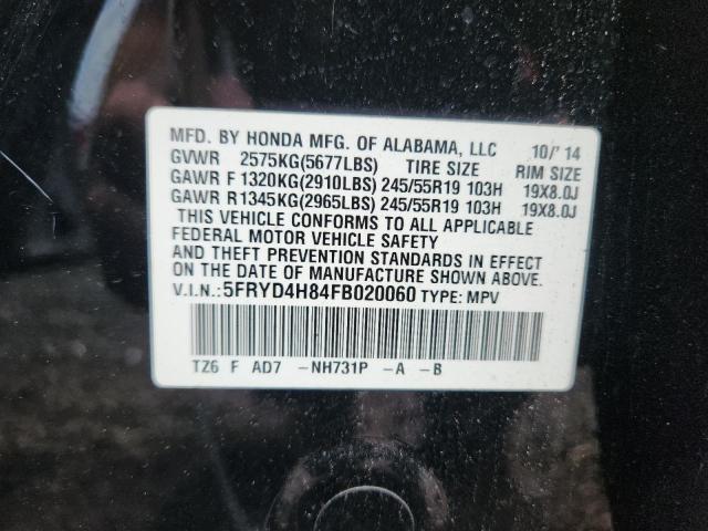 2015 ACURA MDX ADVANC 5FRYD4H84FB020060
