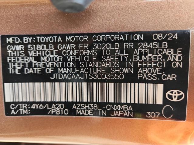 2025 TOYOTA CROWN SIGN JTDACAAJ1S3003550