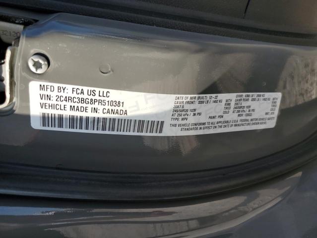 2023 CHRYSLER PACIFICA T 2C4RC3BG8PR510381