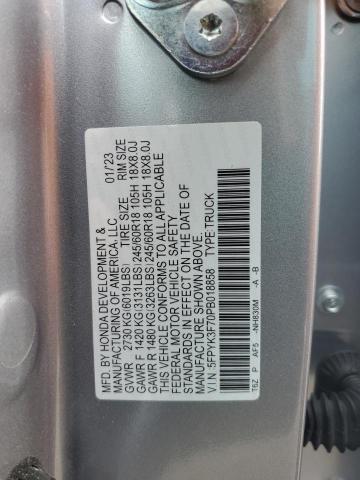 2023 HONDA RIDGELINE 5FPYK3F70PB018858