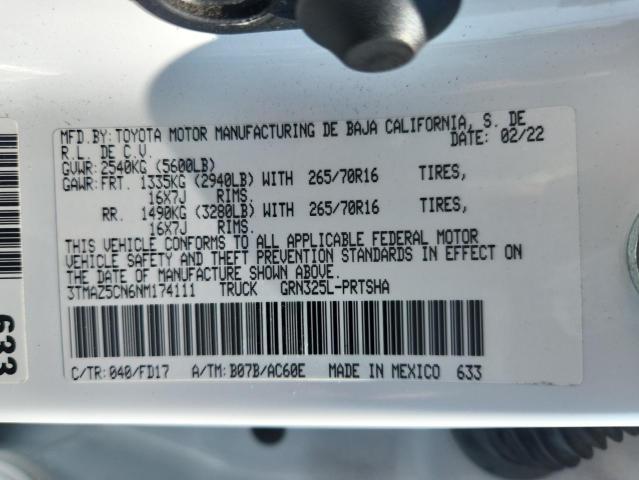 2022 TOYOTA TACOMA DOU - 3TMAZ5CN6NM174111