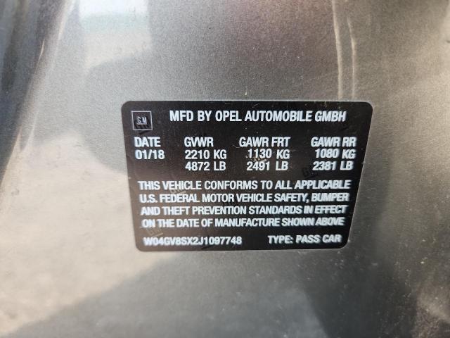 2018 BUICK REGAL TOUR W04GV8SX2J1097748