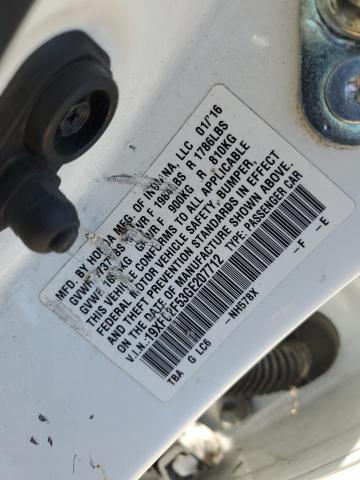 2016 HONDA CIVIC LX 19XFC2F53GE207712