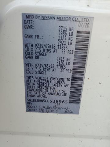 2020 INFINITI QX60 LUXE 5N1DL0MN5LC538965