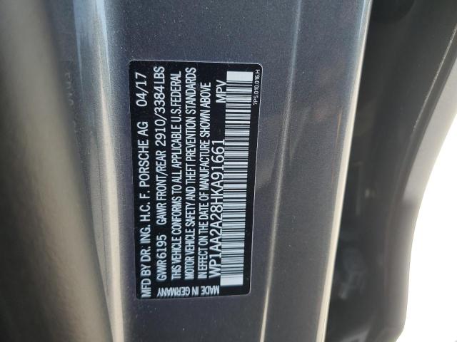 2017 PORSCHE CAYENNE WP1AA2A28HKA91661